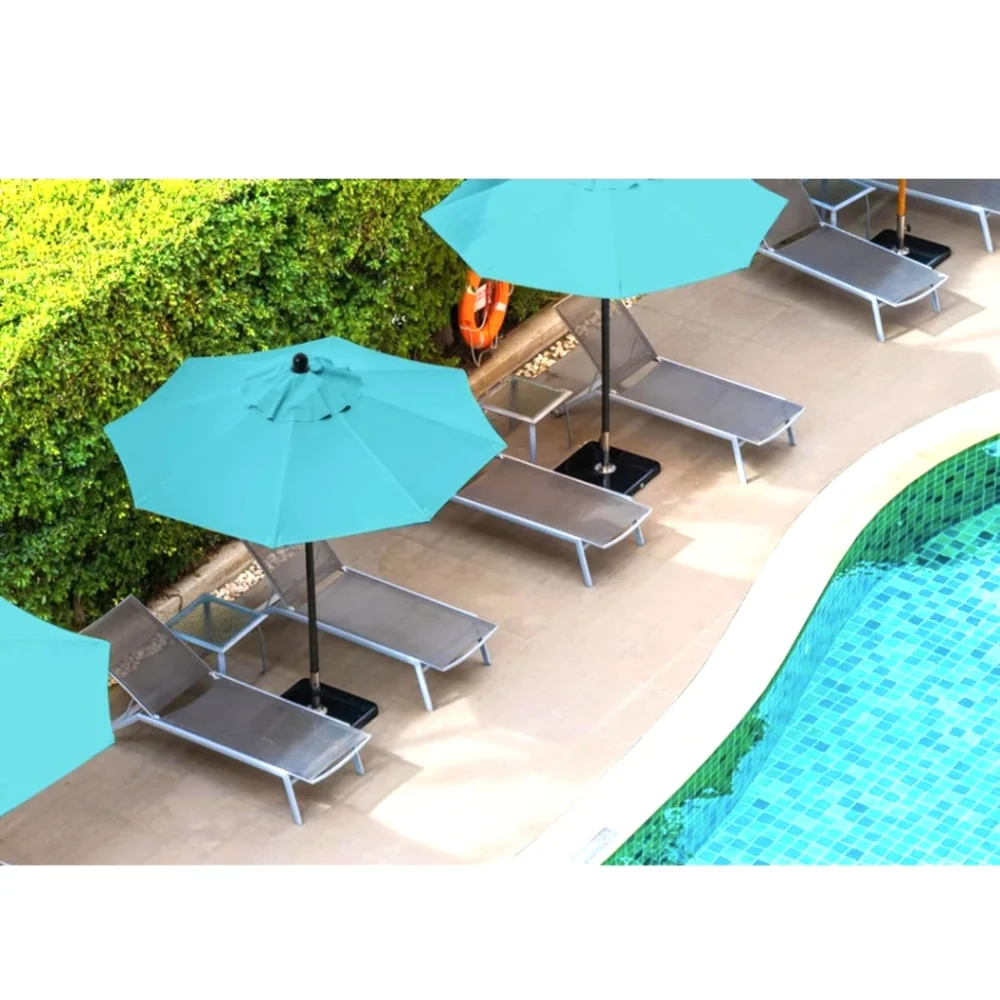 7.5' Umbrella Replacement Canopy turquoise Blue